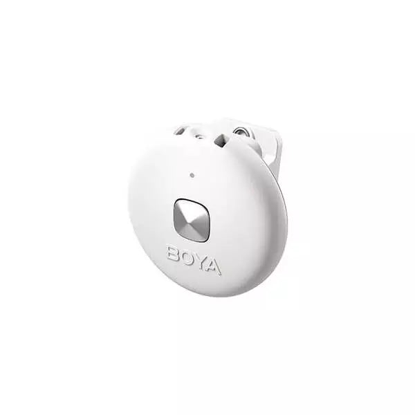 BOYA Omic-U Ultracompact 2.4GHz Dual-Channel wireless Microphone Transmitter Front View dokkan tech