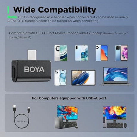 BOYA Ultracompact 2.4GHz Dual-Channel Wireless Microphone System #Dokkantech
