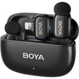 BOYA mini 2-03 Upgraded Super Mini Wireless Microphone with AI Noise Cancellation for iPhone - Black kit dokkan tech