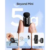  BOYA mini 2-06 Upgraded Super Mini Wireless Microphone with AI Noise Cancellation USB-C Version - Black Features  dokkan tech