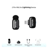 BOYA mini 2-07 Upgraded Super Mini Wireless Microphone with AI Noise Cancellation for iPhone - Black Contents dokkan tech
