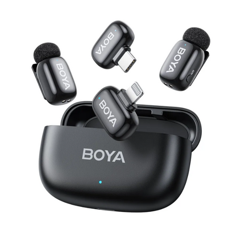 BOYA mini Dual Ultracompact 2.4GHz Wireless Microphone System - Dokkantech