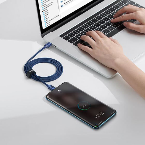 Baseus Crystal Shine Series Fast Charging Data Cable Type-C to Type-C 100W 1.2m-dokantech#