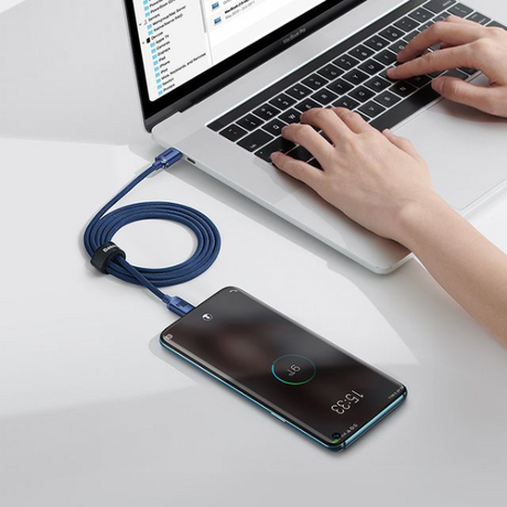 Baseus Crystal Shine Series Fast Charging Data Cable Type-C to Type-C 100W 1.2m-dokantech#
