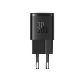 Baseus Cube Pro fast charger USB-C 30W EU – front view black