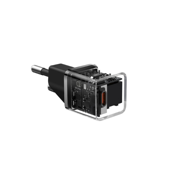 Baseus GaN5 Fast Charger(mini) 1C 20W EU - Black-CCGN050101-dokantech#