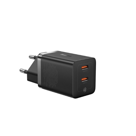 Baseus GaN5 Pro 40W Dual Type-C Fast Charger EU – Black (CCGP180101)-dokantech#