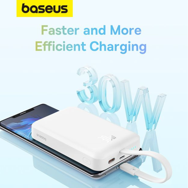 Baseus Magnetic Mini Wireless Fast Charge Power Bank Type-C 10000mAh 30W-dokantech#
