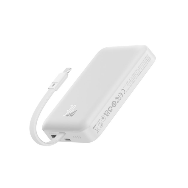 Baseus Magnetic Mini Wireless Fast Charge Power Bank Type-C 10000mAh 30W-dokantech#