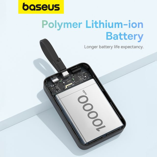 Baseus Magnetic Mini Wireless Fast Charge Power Bank Type-C 10000mAh 30W-dokantech#