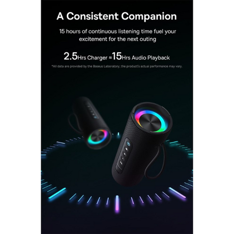 Baseus AeQur VO20 Wireless Speaker – Compact, Powerful, IPX5 Rated - Dokkantech