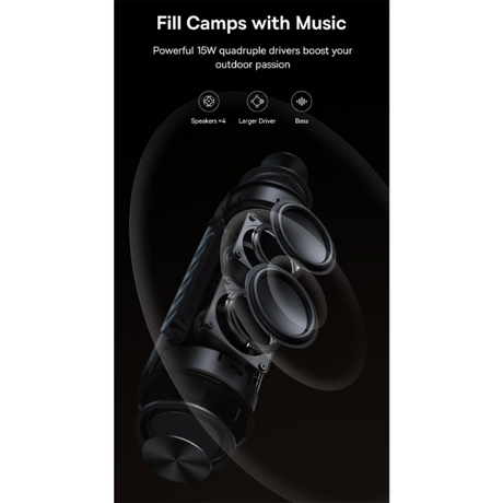 Baseus AeQur VO20 Wireless Speaker – Compact, Powerful, IPX5 Rated - Dokkantech