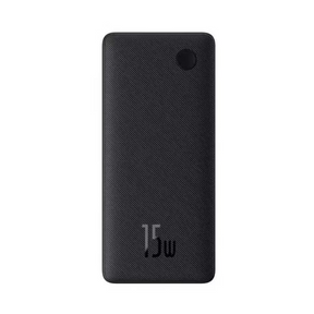 Baseus Airpow Lite 10000mAh 15W power bank – front view cosmic black