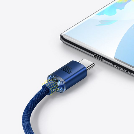Baseus Crystal Shine 100W USB to Type-C Fast Charging Cable 1.2m - Dokkantech