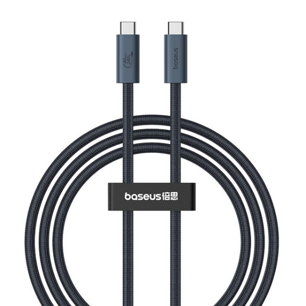 Baseus Flash Series 2 USB4 Type-C to Type-C 240W Cable 1m – Black - Dokkantech
