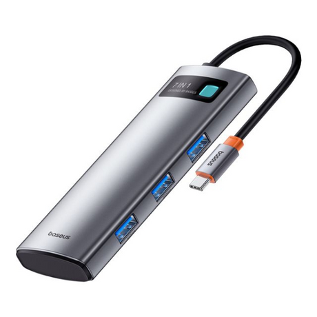 Baseus Metal Gleam Series 7-Port HUB Docking Station - Dokkantech