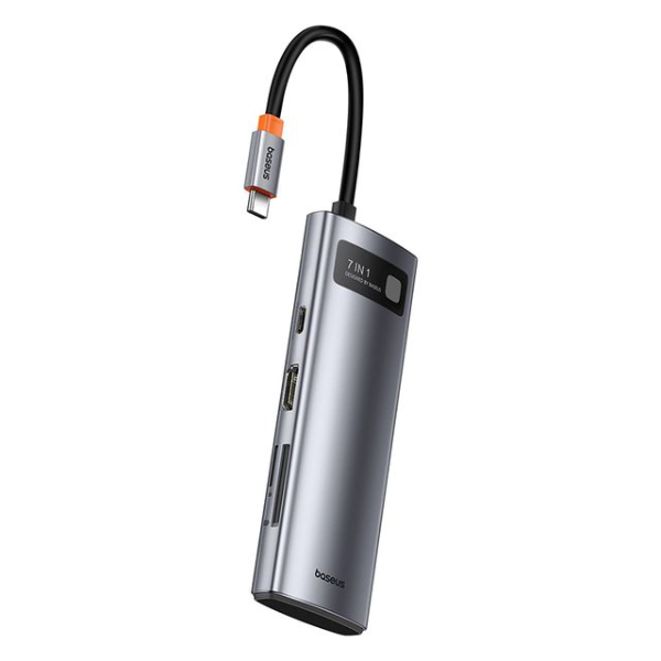 Baseus Metal Gleam Series 7-Port HUB Docking Station - Dokkantech