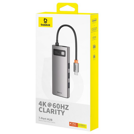Baseus Metal Gleam Series 7-Port HUB Docking Station - Dokkantech