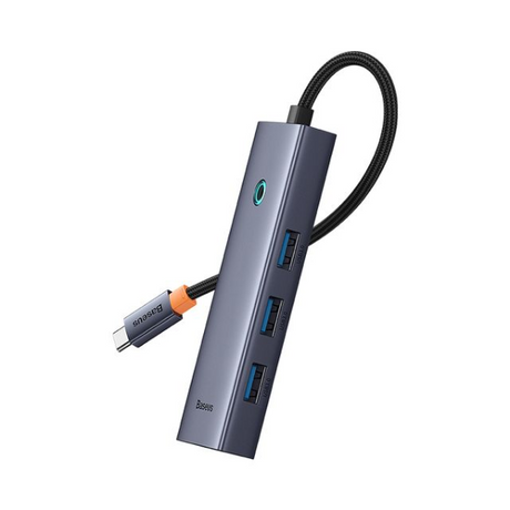 Baseus UltraJoy 5-Port USB-C Hub with HDMI, USB 3.0 & PD – Grey - Dokkantech 