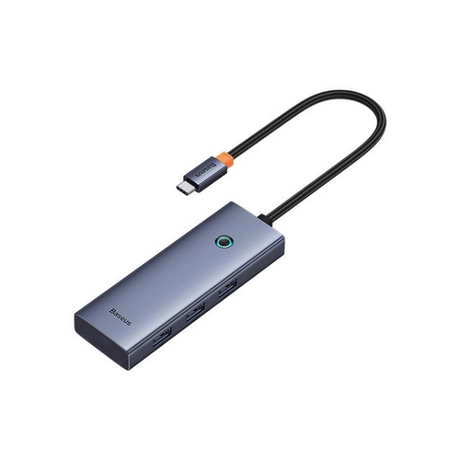 Baseus UltraJoy 5-Port USB-C Hub with HDMI, USB 3.0 & PD – Grey - Dokkantech 