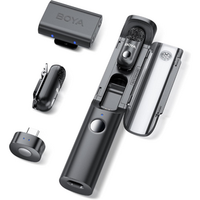 BOYA Magic-03 AI wireless microphone dual mode USB-C 3.5mm – front view