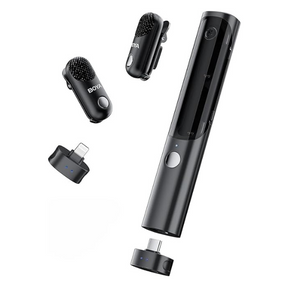 BOYA Magic-04 AI wireless microphone transformable USB-C and Lightning – front view