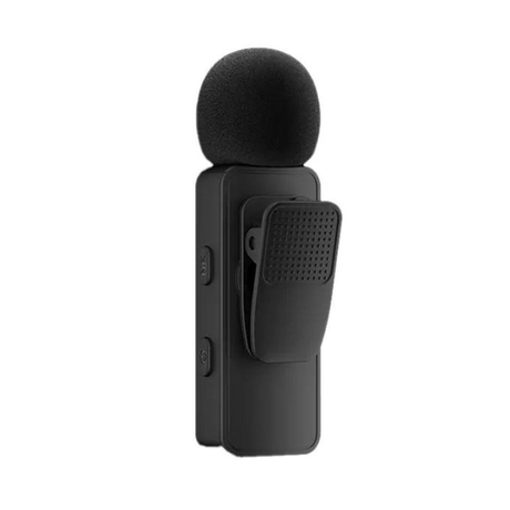 Boya BY-V30 Dual-Channel Wireless Microphone 2.4 GHz for USB-C Devices with Charging Case - Black Transmitter behind dokkan tech 