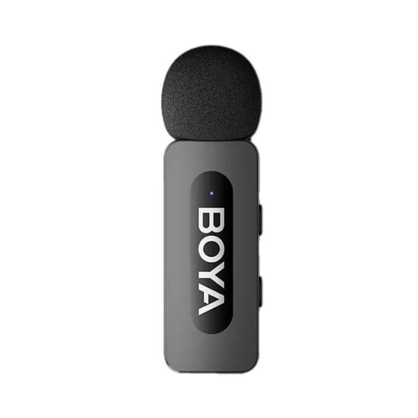 Boya BY-V30 Dual-Channel Wireless Microphone 2.4 GHz for USB-C Devices with Charging Case - Black Transmitter dokkan tech 