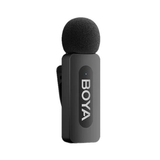 Boya BY-V30 Dual-Channel Wireless Microphone 2.4 GHz for USB-C Devices with Charging Case - Black Transmitter right dokkan tech 