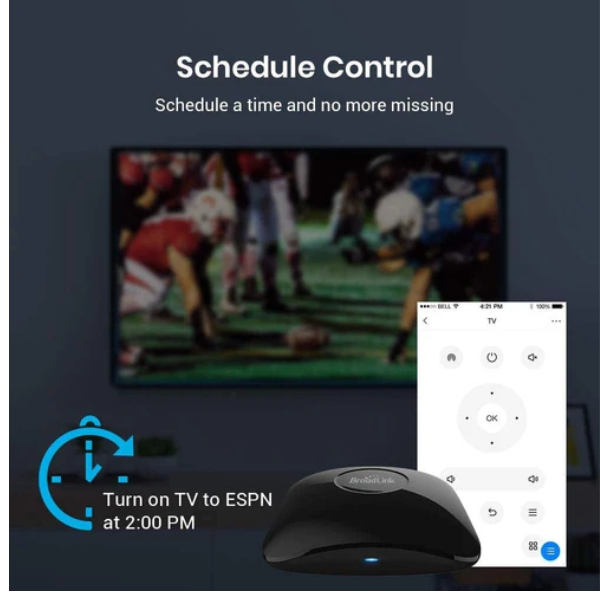 BroadLink RM4 Pro IRRF Universal Remote - Dokkantech