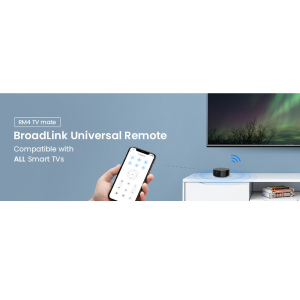 BroadLink RM4 TV Mate Universal  Remote – Alexa & Google Support-Dokkantech
