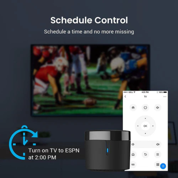 BroadLink RM4 mini IR UNIVERSAL REMOTE - Dokkantech