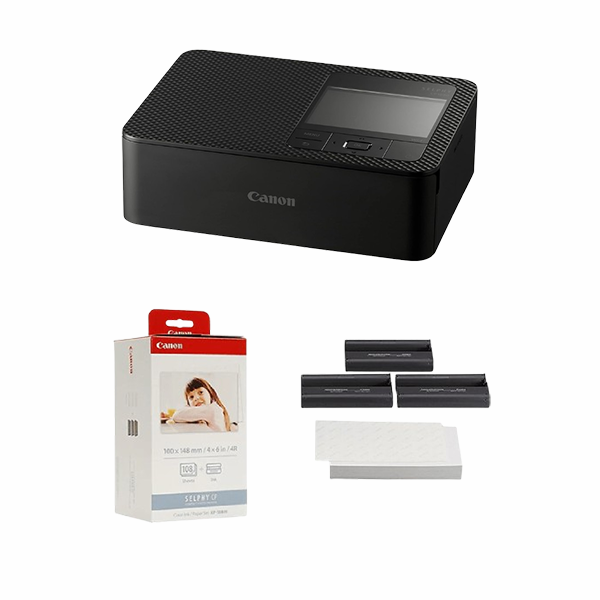 Canon SELPHY CP1500 + Canon KP-108IN Color Ink & Paper Set