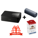 طابعة كانون SELPHY CP1500، واي فاي، طباعة 41 ثانية، شاشة LCD 8.9 سم - أسود + مجموعة حبر وورق ملون KP-108IN + حزمة بطارية NB-CP2LH هدية 🎁