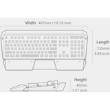 Cougar Attack X3 RGB Backlit Cherry MX Mechanical Gaming Keyboard - Iron Grey-dokantech#