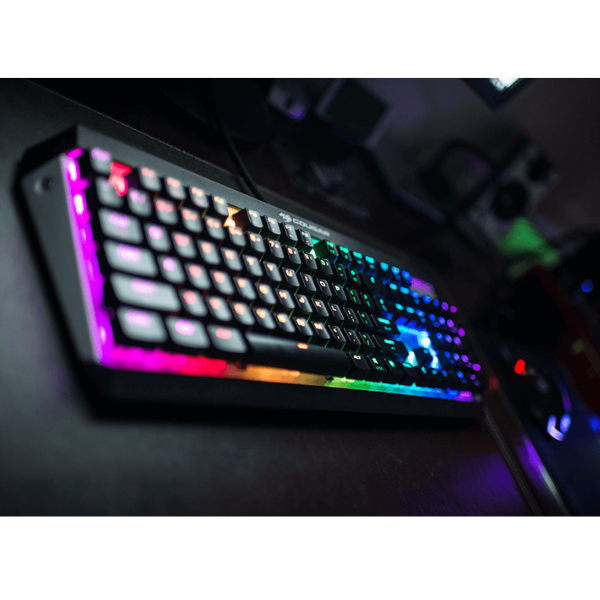 Cougar Attack X3 RGB Backlit Cherry MX Mechanical Gaming Keyboard - Iron Grey-dokantech#