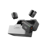 DJI Mic Mini dual wireless mic system with charging case – front view black