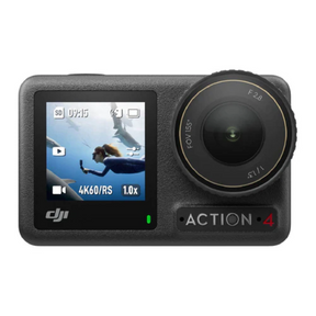 DJI Osmo Action 4 standard 4K waterproof action camera wide lens – front view