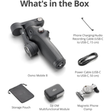 DJI Osmo Mobile 8 - retail box contents and accessories