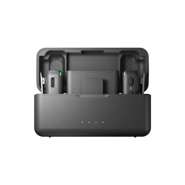DJI Mic 2 Wireless Mic Set – Dual TX, RX & Charging Case - Black - Dokkantech