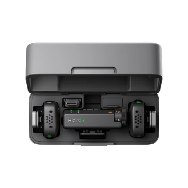 DJI Mic Mini – Dual Wireless Mic System with Charging Case - Black - Dokkantech
