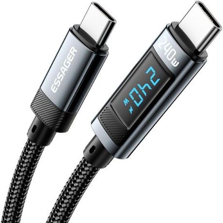 Essager 240W USB-C cable – power digital display
