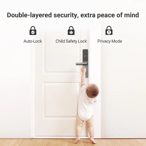 EZVIZ DL05 Smart Fingerprint Lock (6068) - Metallic Grey Feature DOKKAN TECH .1