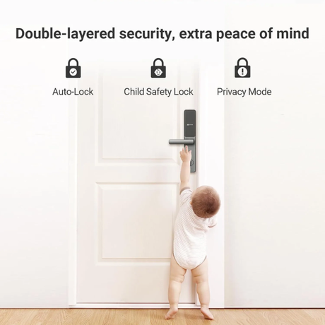 EZVIZ DL05 Smart Fingerprint Lock (6068) - Metallic Grey Feature DOKKAN TECH .1