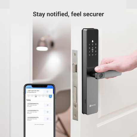 EZVIZ DL05 Smart Fingerprint Lock (6068) - Metallic Grey Stay hotitled