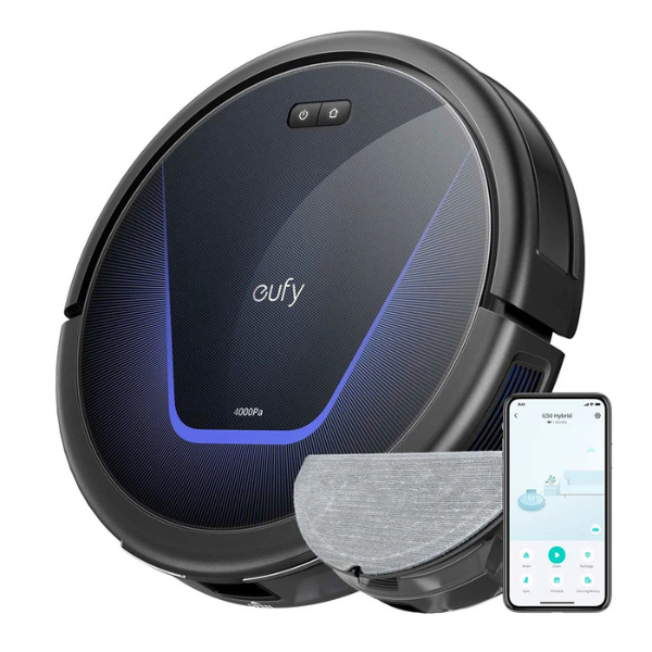 EufyRobotVacuumG50Hybrid_4000PaRobotVacuum_MopFullView-DokkanTech