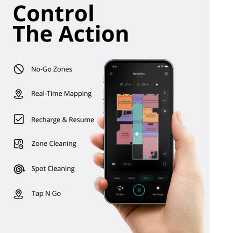 Eufy RoboVac X8 – cleaning in action