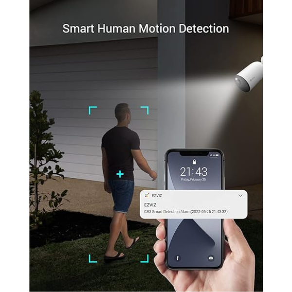 EZVIZ CB3 Smart Outdoor Battery Camera 2MP – 1080P, PIR, Waterproof-Dokkantech