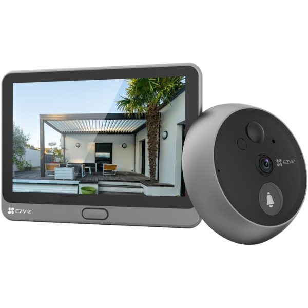 Ezviz CP4 Wire-Free 1080P Peephole Doorbell with Display & App