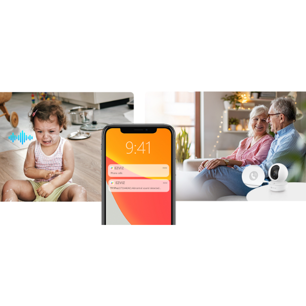 Ezviz TY1 Pro 3K Smart Home Camera – Pan/Tilt, 5MP, Dual-Band Wi-Fi- CS-TY1-5MP-W2-Dokkantech